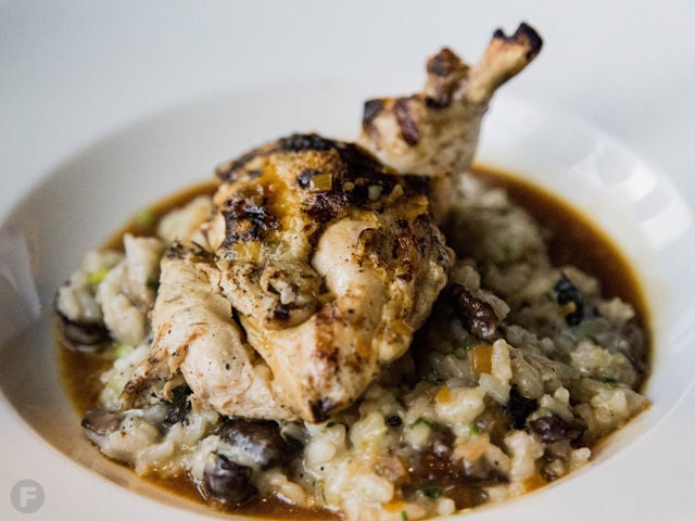 Roasted Chicken with Risotto